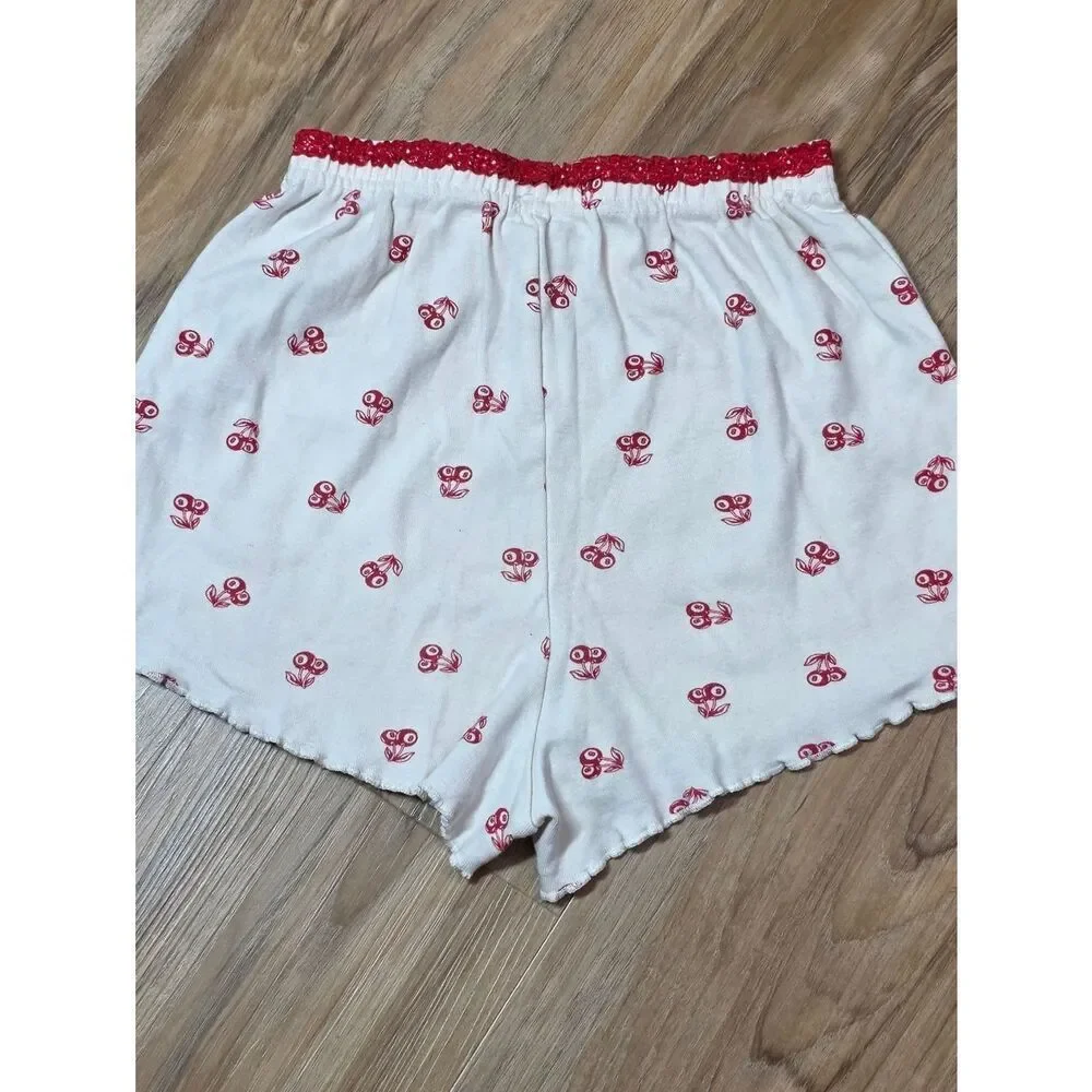 🔺️Messy Bun Just Chillin 8 Ball Cherry Print Top & Shorts Set XSmall
